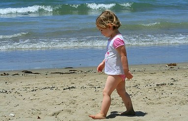 Suzette; Sand between the toes; Taken at Milford Beach on Auckland's North Shore