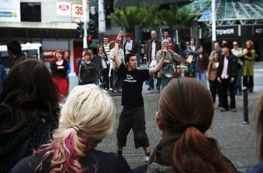 Margaret Penney; Entertaining at Aotea Square 07