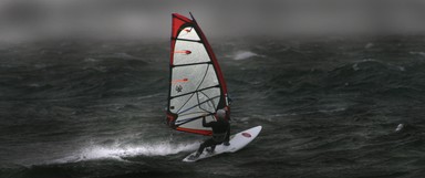 Amar Rana; Surfer; Stormy Mission Bay