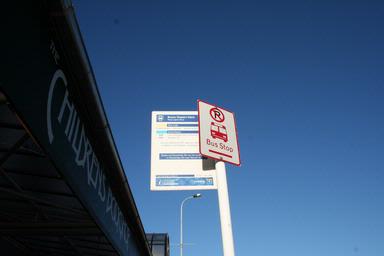 Nick Corlett; Jervois sign; This is the bus stop sign of the bus stop in three lamps on Jervois Road.