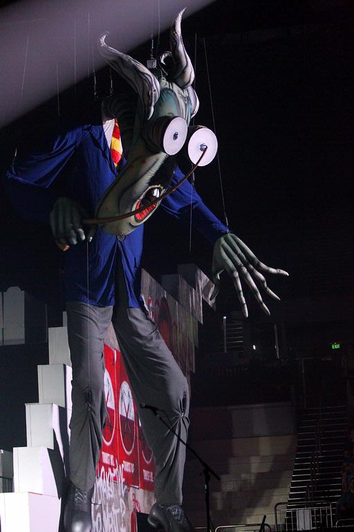 Grant Stantiall; The Teacher Puppet; From the Roger Waters show THE WALL performed at Vector Arena on 18th March 2012