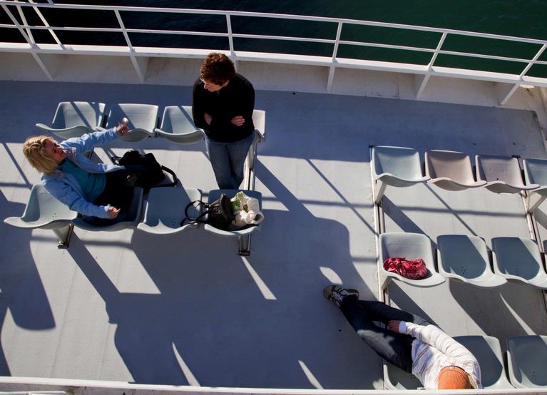 Bob Scott; Afternoon Sun On The Waiheke Ferry; A relaxed way to travel.