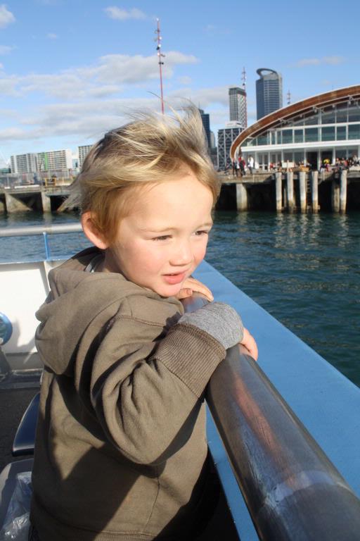 Jayne Ryan;Zeke's first Ferry ride; from Devonport to Auckland