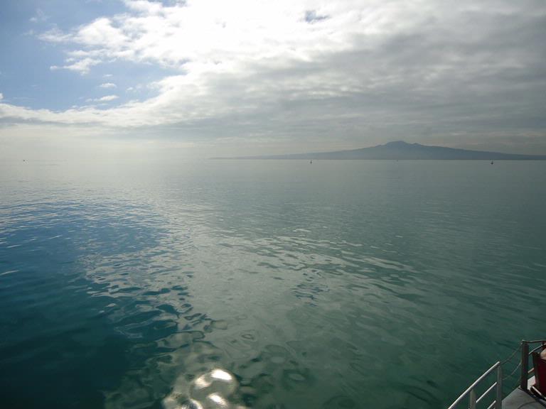 Susan Rooney;Flat as a millpond!; From a ferry to Waiheke   a very flat sea!