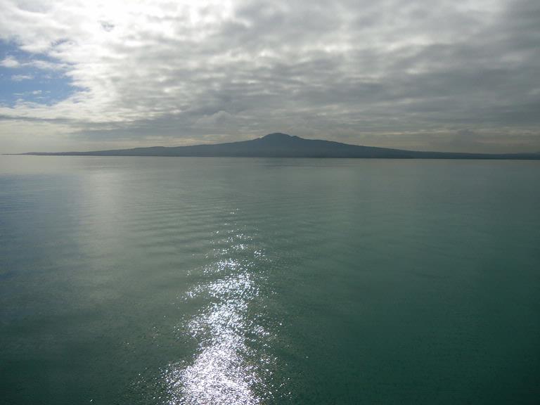 Susan Rooney;Flat as a millpond 3; From a ferry to Waiheke   a very flat sea!