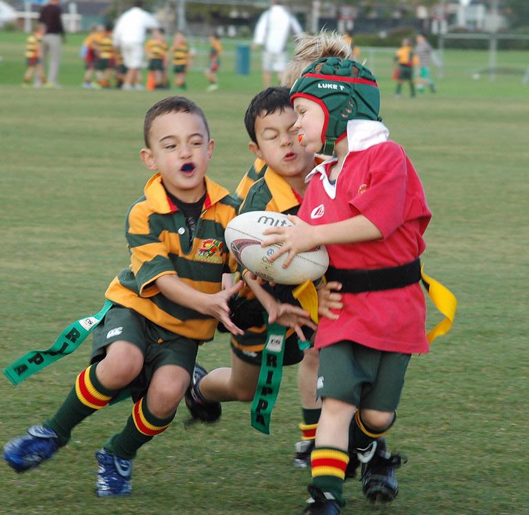COLIN LUNT; ooomfffffffffff; Starting young, playing Rippa Rugby in Orewa