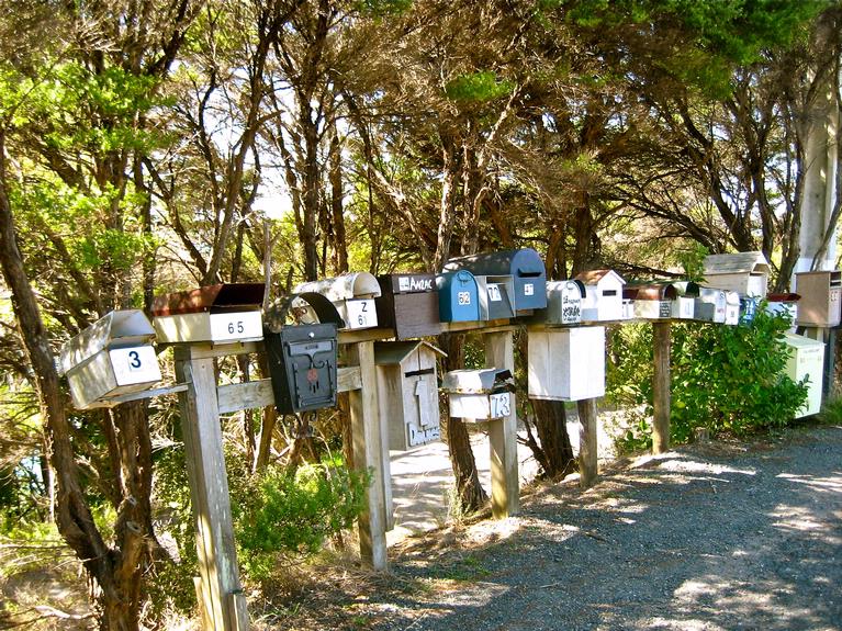 Marianne Stevens;Mail boxes Waiheke Island; could only be in this part of the world
