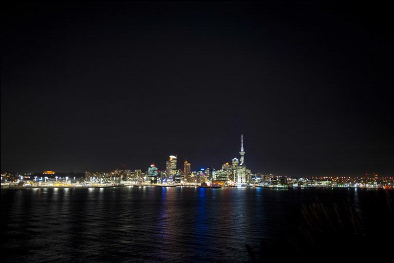 Neil Arnold;Auckland Winter Evening;Taken from Stanley Point 7:00pm July 10