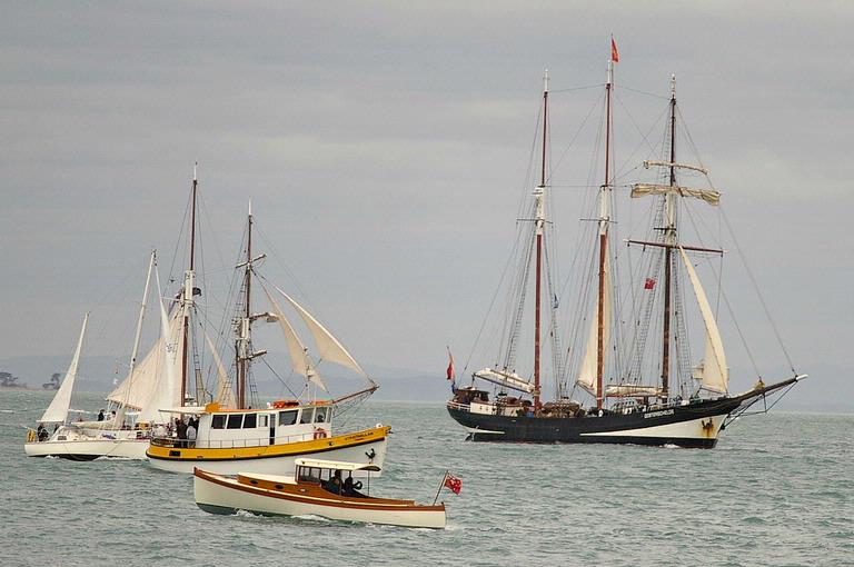 Stuart Weekes;Some of the Fleet coming past North Head;Tall Ships Festival Labour Weekeend