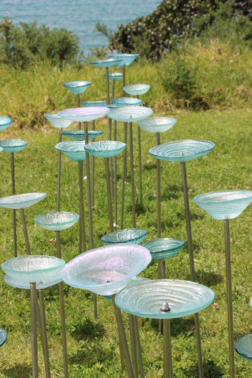Leigh Burrell;Sea of Bowls by Jenny McLeod;NZ Sculpture OnShore 2014