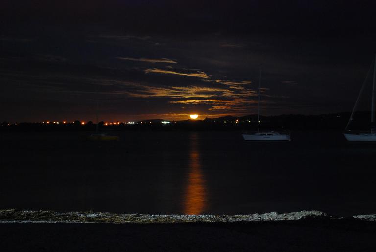 Ed Adam;Moonrise over Beachlands
