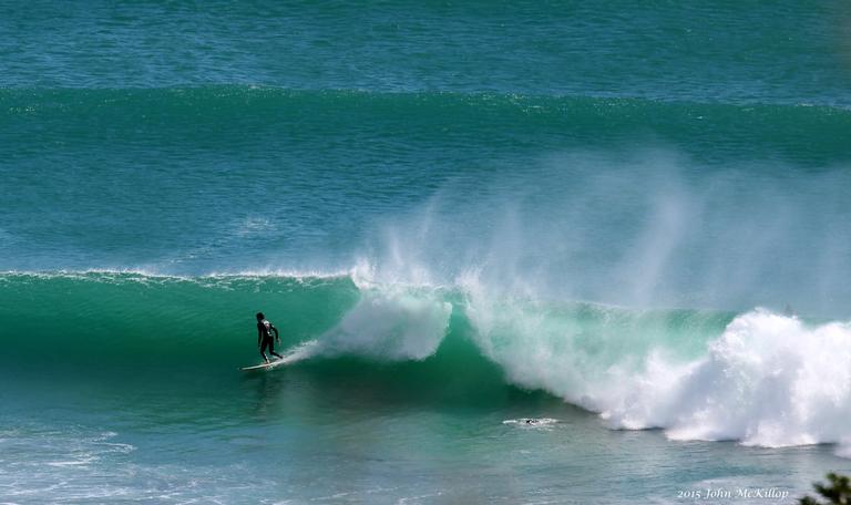 John McKillop; Surfing at Maori Bay