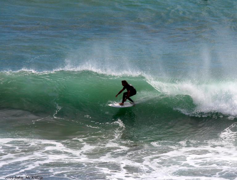 John McKillop; Surf 'n' Spray at Maori Bay.