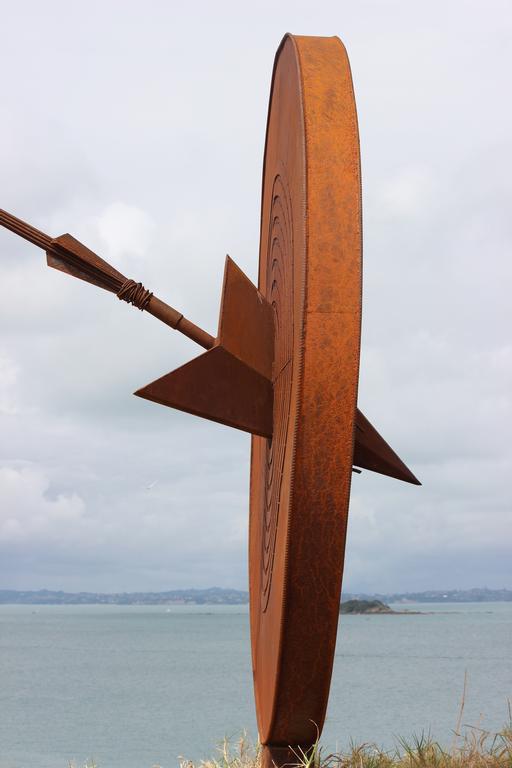 Leigh Burrell; Target by James Wright; Waiheke Headland Sculpture on the Gulf