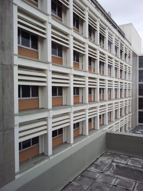 Shieun Lee; Architecton; A rare building at the University of Auckland encompassing Le Corbusier's motifs