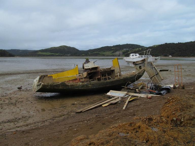 Joan Kirk; Where old boats go to die; Taken on Waiheke. Another bit of history going
