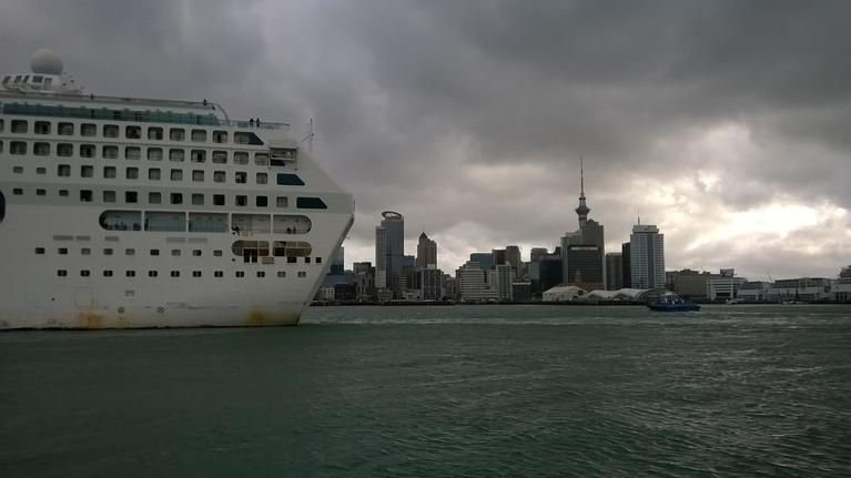JD; Ocean liner leaves Auckland