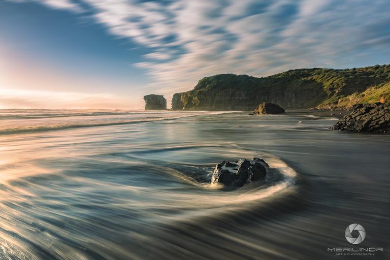Phillip Chang;motion;This photo was took during sunset time at Maori Bay