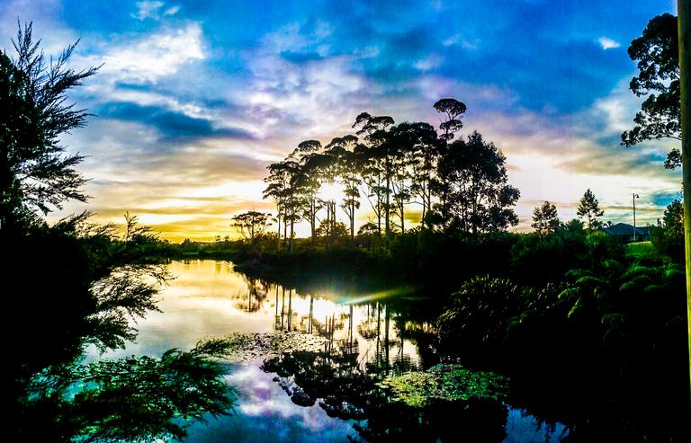 Frenie Perlas;Sunrise by the Lake;Lake Panorama, Henderson