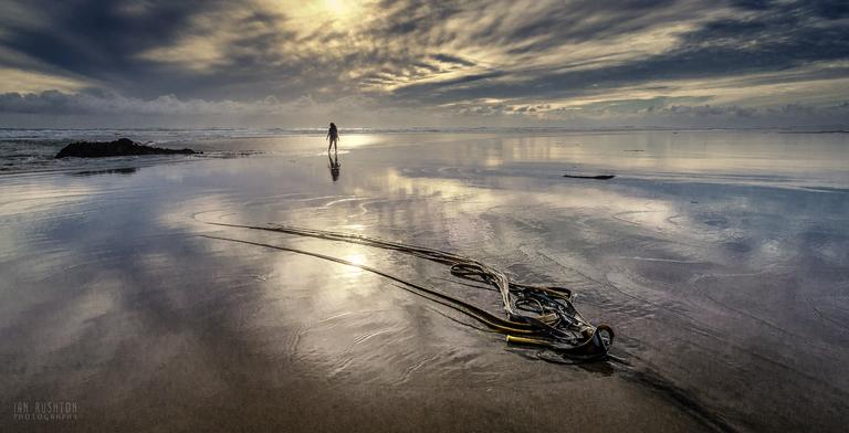 Ian Rushton;Seeking Solitude;Piha Beach