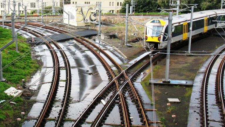 Stuart Weekes; We all love trains; The Newmarket link in the rain