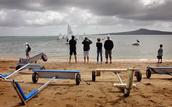 Auckland Waterfront; Kids going sailing off Kohimarama Beach; Steven Matthews