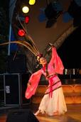 Deborah Dewhirst; Dancing In The City; A dancer on stage at the Lantern Festival in Albert Park, 2 March 2007