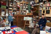 Donna Sarten ; Peter & Bernie Contemplating painting's