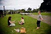 Alice Doig; Untitled; The Zebez creative kids cooperative session at the Piritahi marae, Waiheke Island