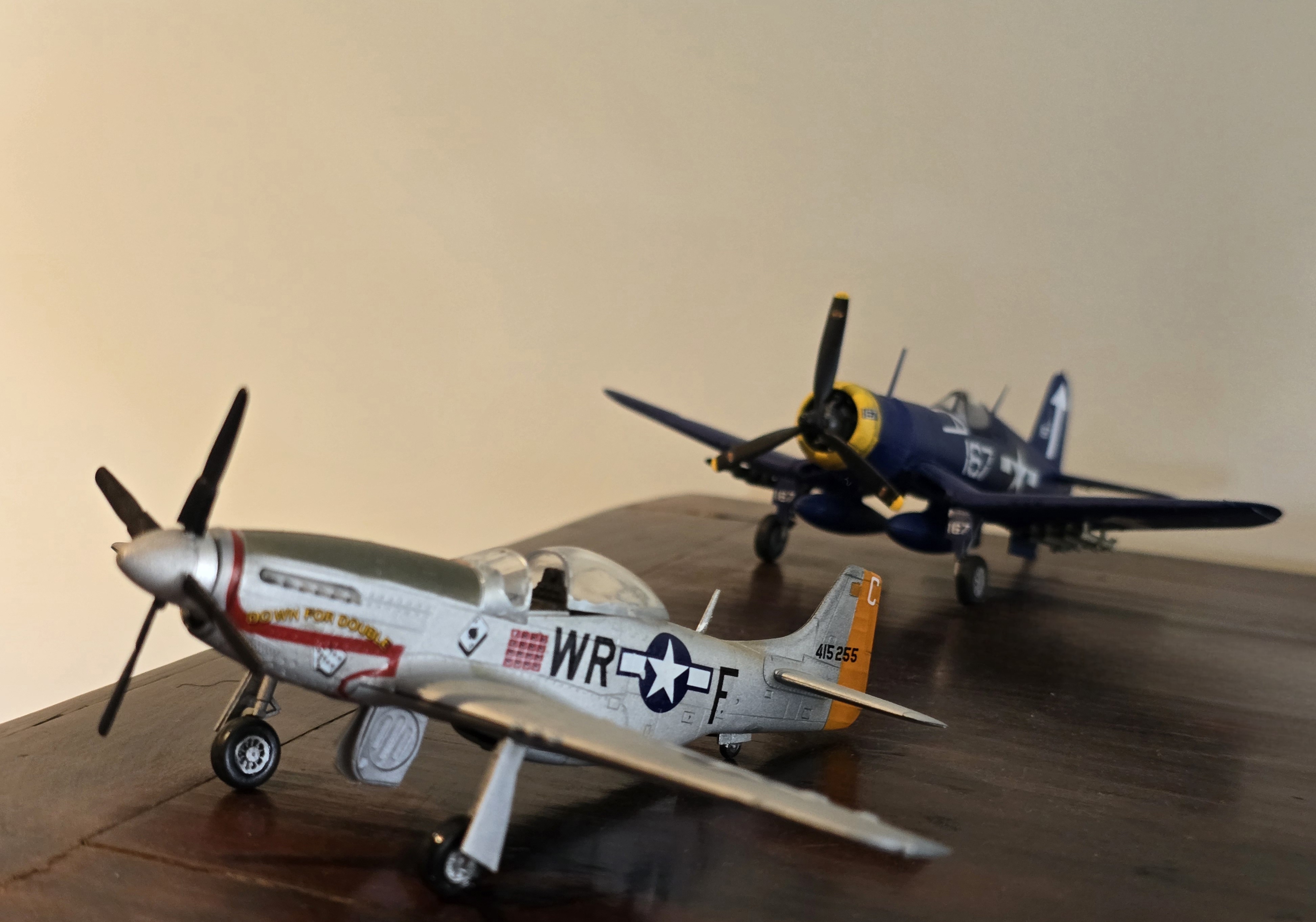Lindsay Esler: P51 Mustang, F4U-1D Corsair