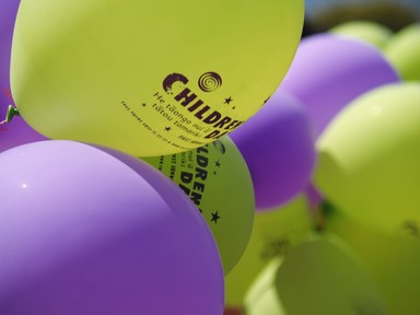 Jolyon Smith; Childrens Day; Bunches of balloons at Avondale Primary School, festooned the playing field for Childrens Day