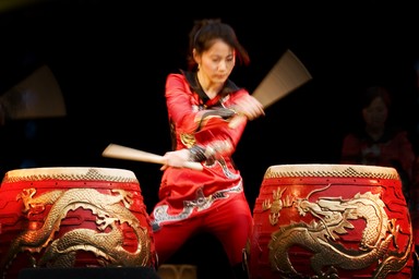 Bryan Lowe; Drama on the Drums; Red Poppy Group from Beijing China Lantern Festival March 2007