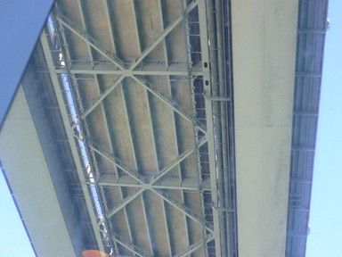 Winifred Struthers;Underside Auckland Harbour Bridge; Where the Clip on's meet