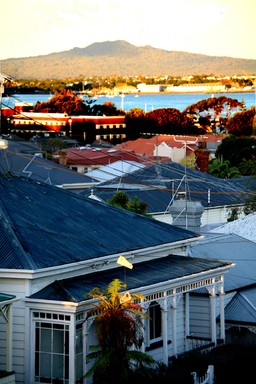 Stephen Hardy; Shoes on a line in Ponsonby;Taken in Ponsonby shoes on a power line looking out to Harbour