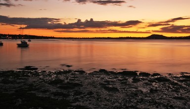 Brent Neighbour; Mt Wellington Sunset; Taken from Bucklands Beach