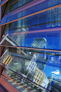 Jo Mertens; City Reflected; Reflections in Glasshouse of Britomart