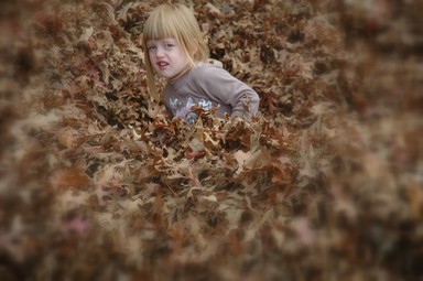 DOUG HUMBY; Fun with Autum leaves.; Mountfort Park, Manurewa.