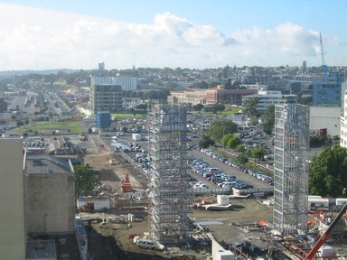 Tony Reid; Britomart Development and the Expanse of the City; From the Britomart developemnt you can see how vast the city domain covers