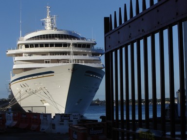 Unknown; Ports opens up for cruise ships visiting;Taken during the summer cruise season