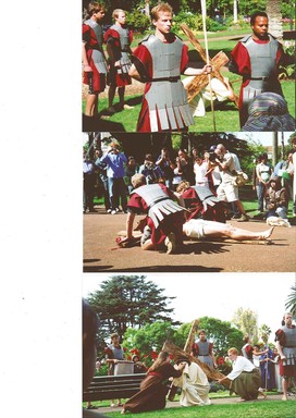 Christine Whitta; Stations Of The Cross; I took these photos on Good Friday, 2007, at Albert Park. The Auckland University students reenacted the Passion of Christ