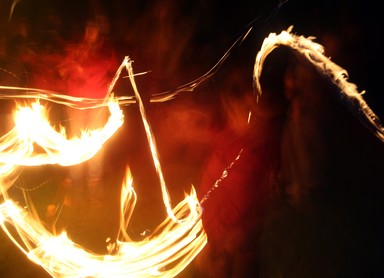 Donna Sarten ; Fire Pois 2; Taken 25 07 07 Willows birthday