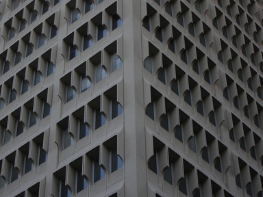 Julia Cotton; Symetrical Windows Corner Wyndham & Queen St; Modern, Contemporary, Faceless jungle