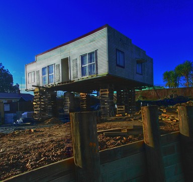 Michael Bajko; Beer Crate House; Corner of West Coast and Woodglen Roads, Waitakere