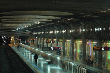 Doug Humby; Britomart station on a glow show; Britomart Rail Station