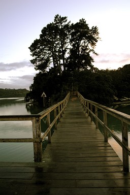 Sam Mence; Golden Wharf; Beachhaven point wharf in the morning