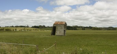 Sam Mence; Wonky Shed; The town of the Bovine Policeman