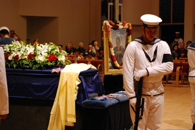 Steve Harper; EH honor guard vigil