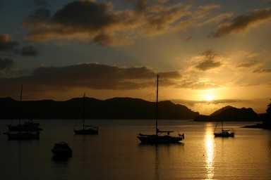 We had some amazing sunsets on Great Barrier over new year