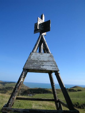 Katyanne Topping; Through the Trig Point; Taken at Manukau Heads