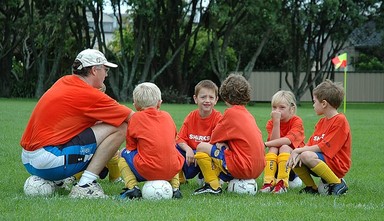 Doug Humby; Team Talk; B.B.A.F.C pre game Rogers Park